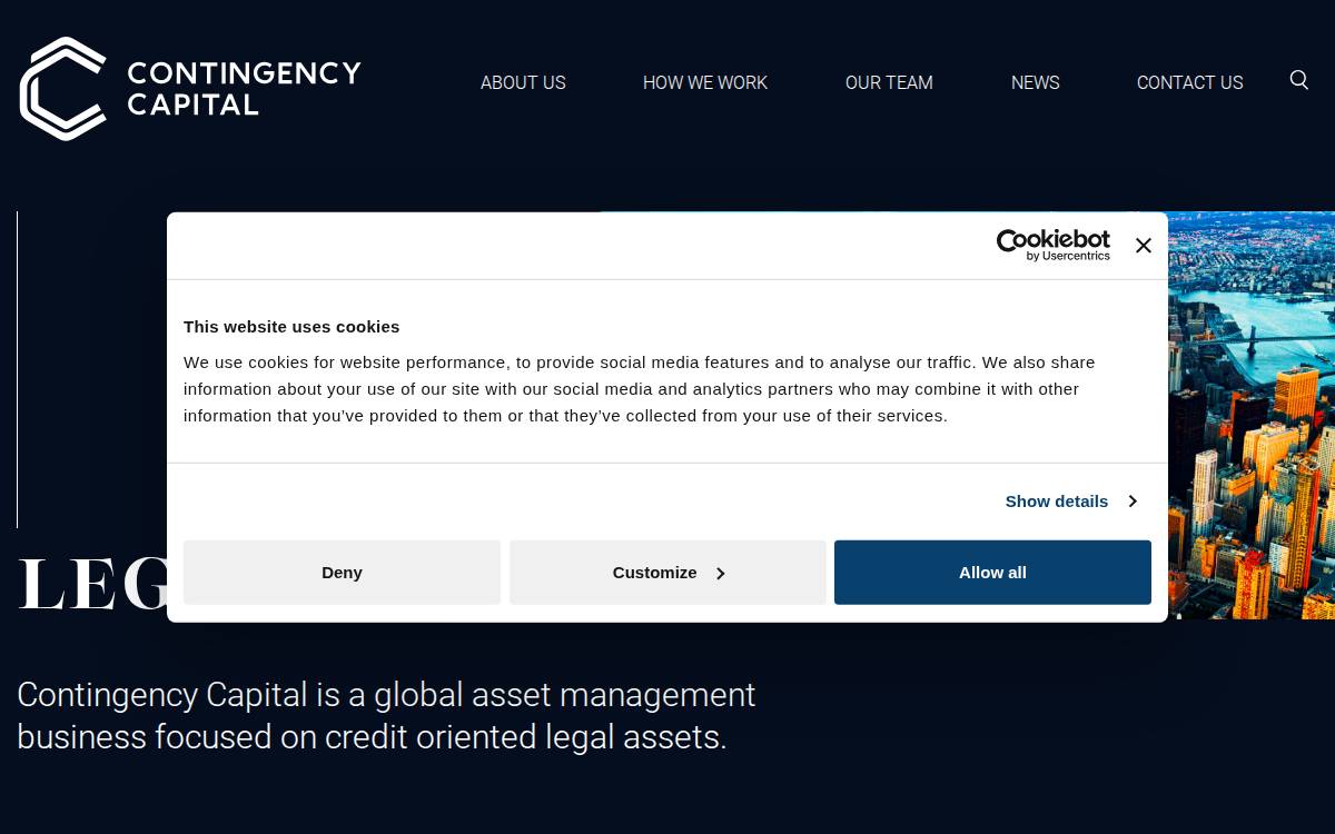 Contingency Capital website preview