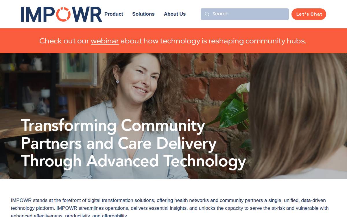 Continual Care Solutions Active Care-coordination platform website preview