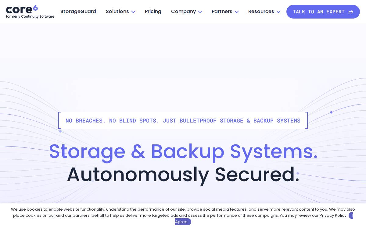 Continuity Software website preview