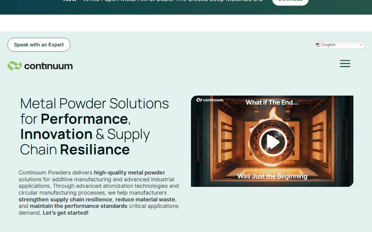 Continuum website preview