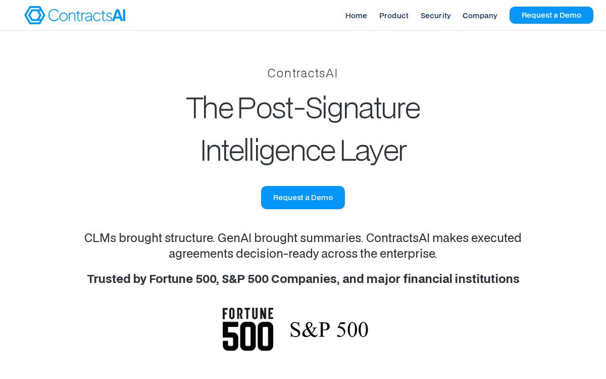 Contracts website preview