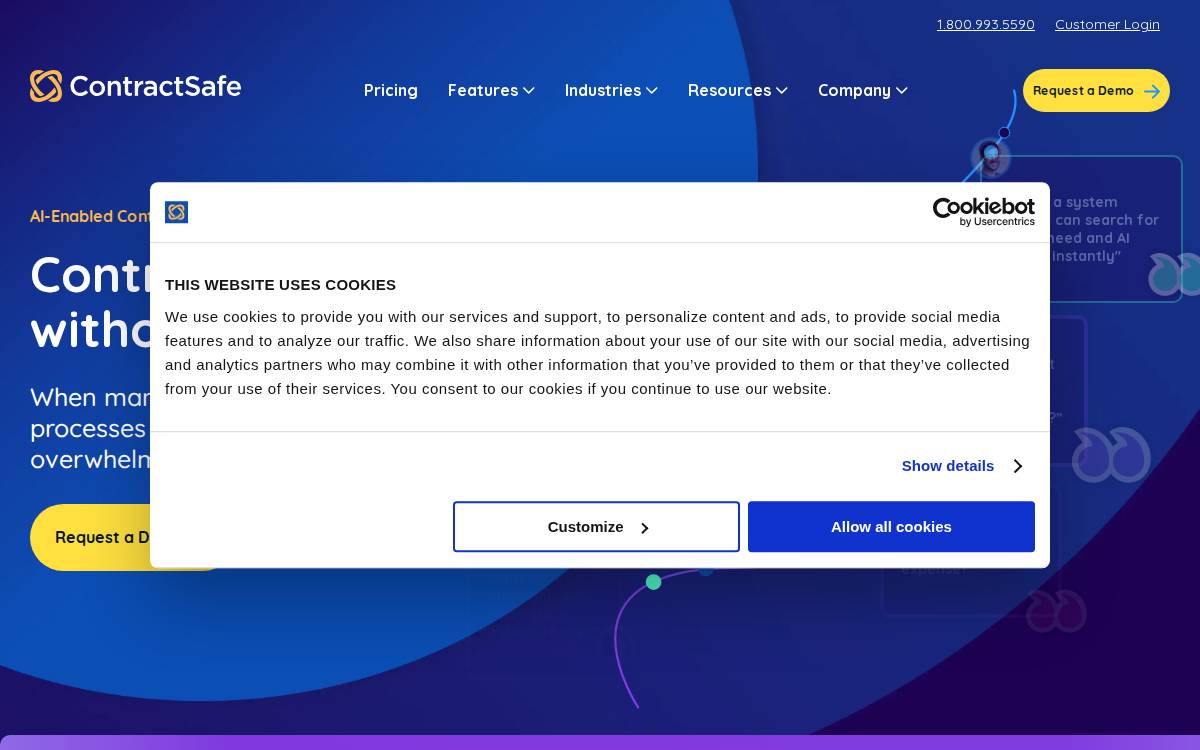 ContractSafe website preview