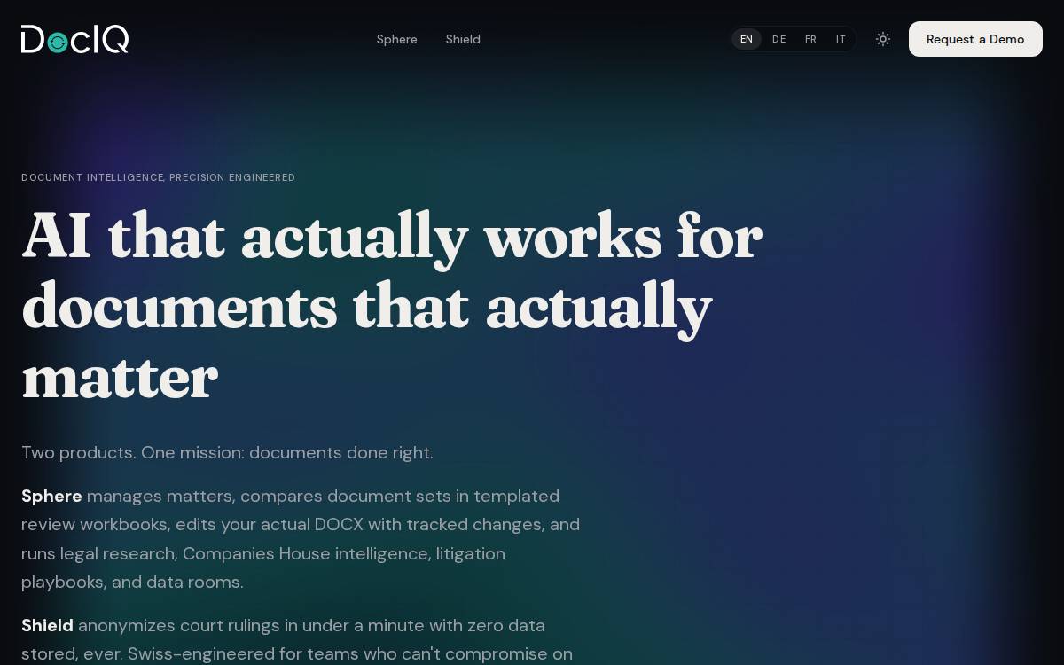 ContractVault website preview