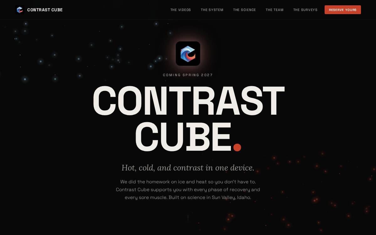 Contrast Cube website preview