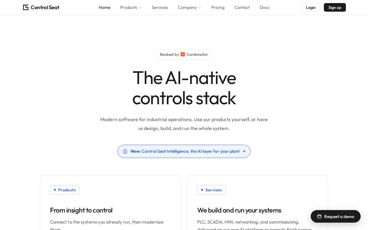 Control Seat website preview