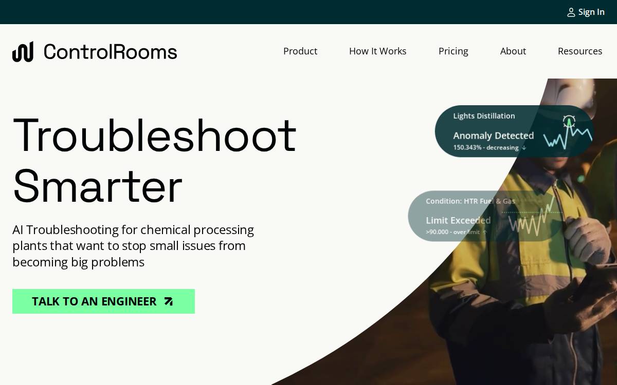 Controlrooms website preview