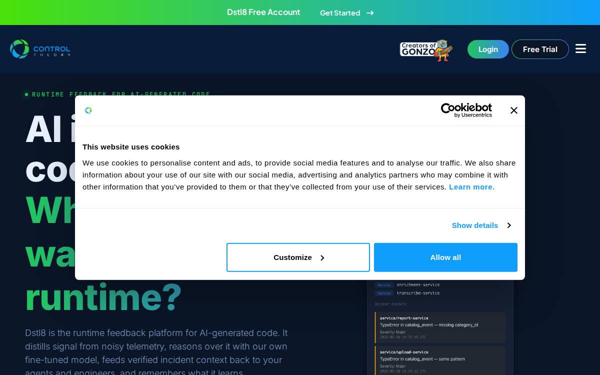 ControlTheory website preview