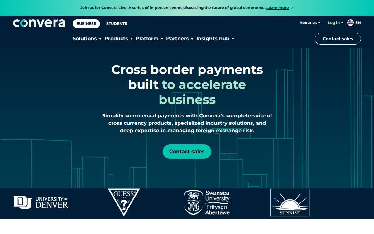 Convera website preview