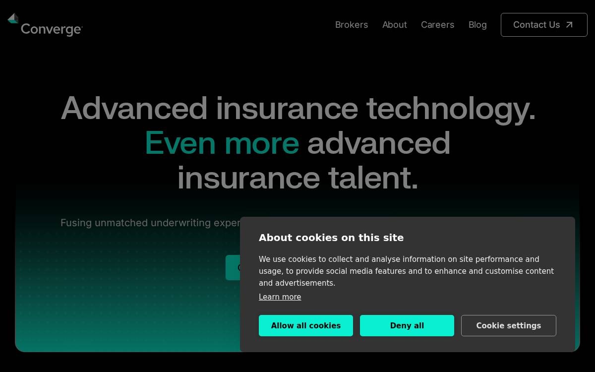 Converge website preview