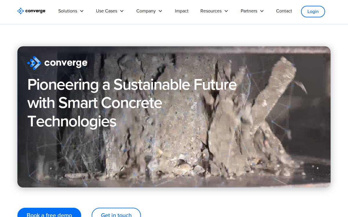 Converge - company website preview