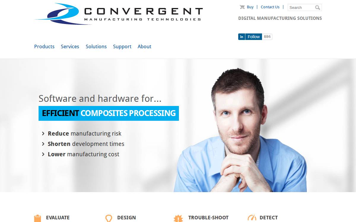 Convergent Manufacturing Technologies Inc website preview