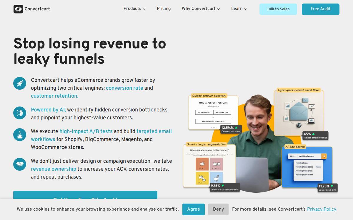 Convertcart website preview