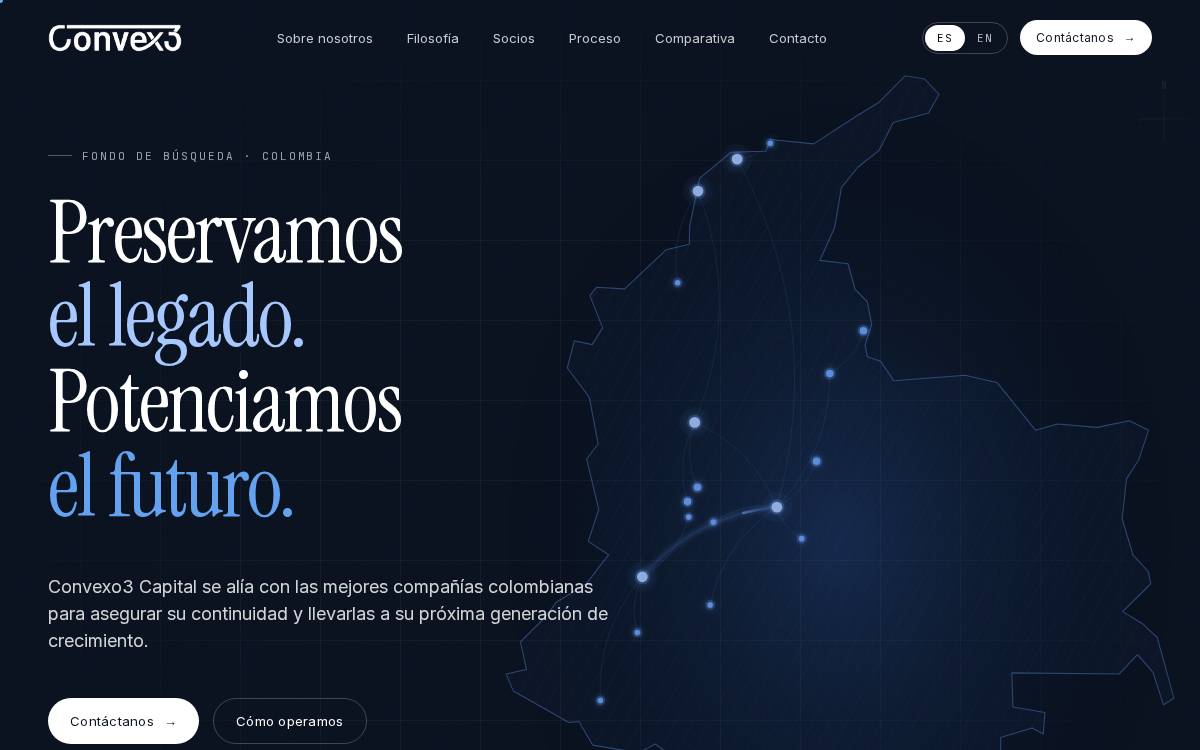 Convexo3 Capital website preview