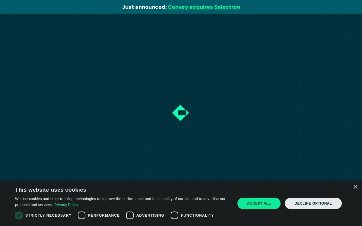 Convey website preview