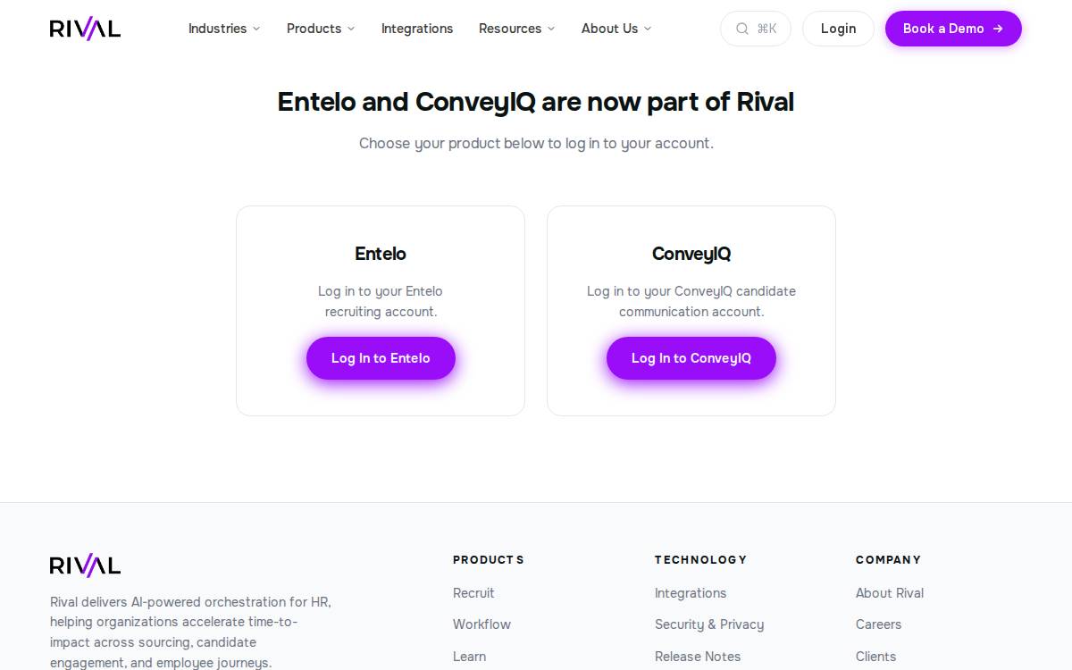 Convey website preview