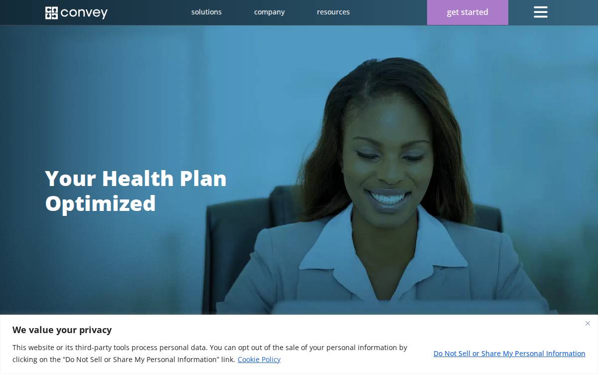 Convey Health Solutions website preview