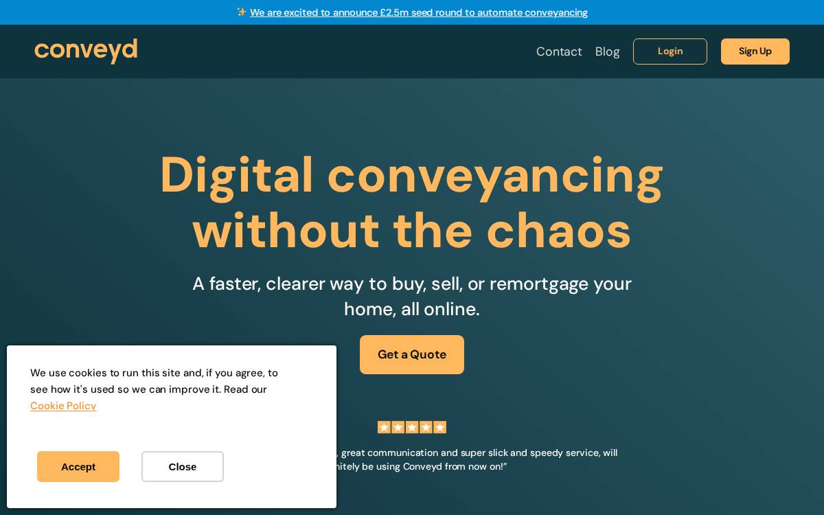 Conveyd website preview