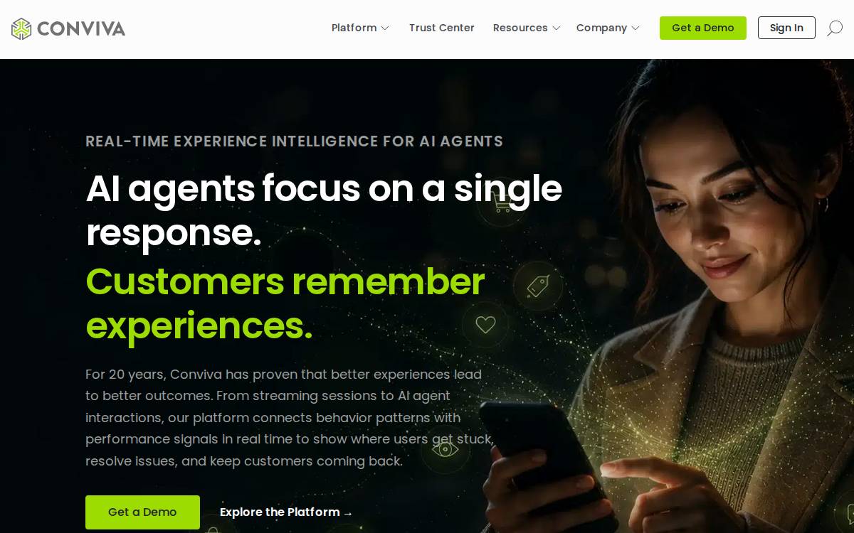 Conviva website preview