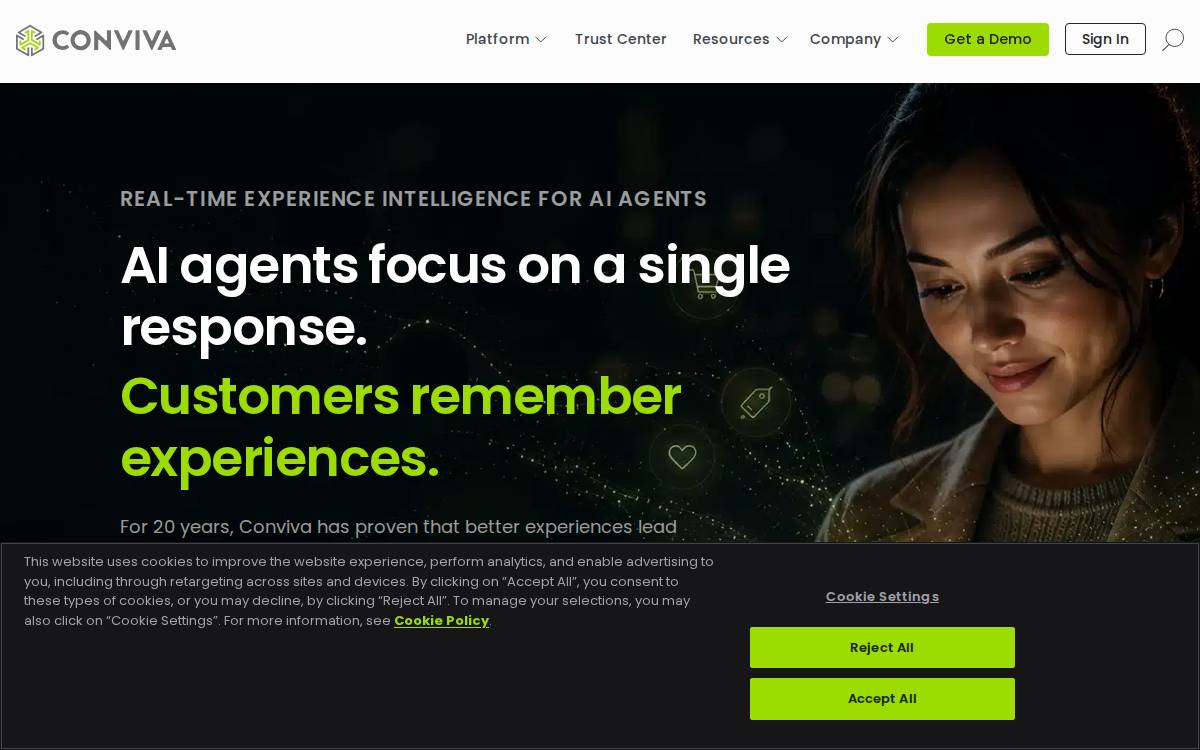Conviva website preview