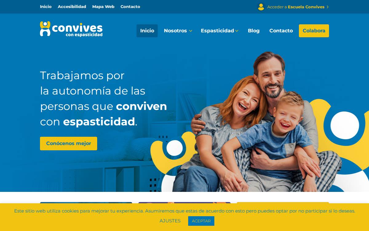 Convives con Espasticidad website preview