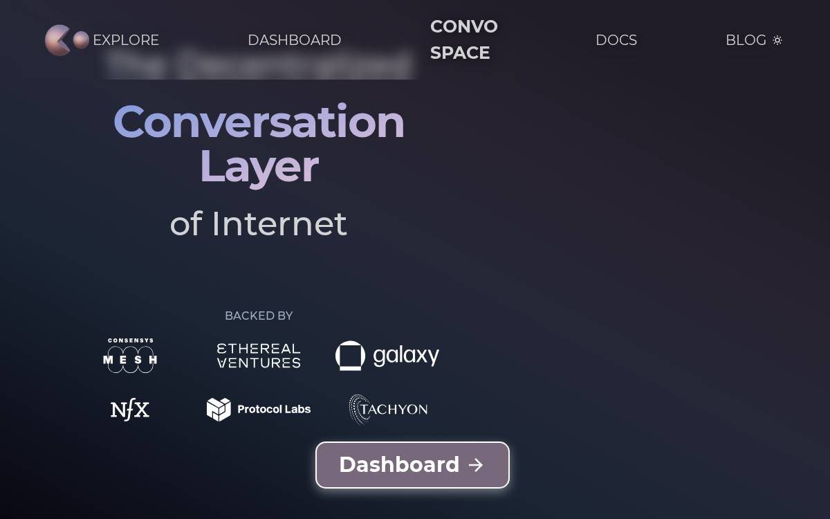 Convo Space website preview