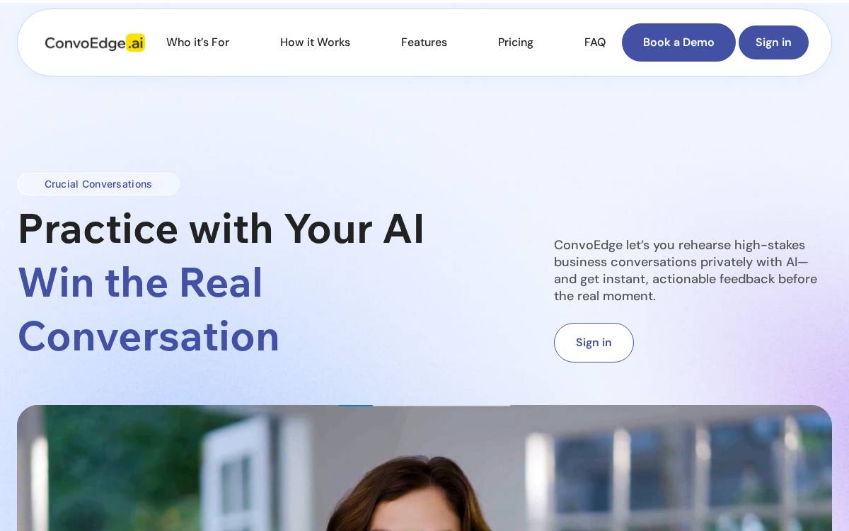ConvoEdge website preview
