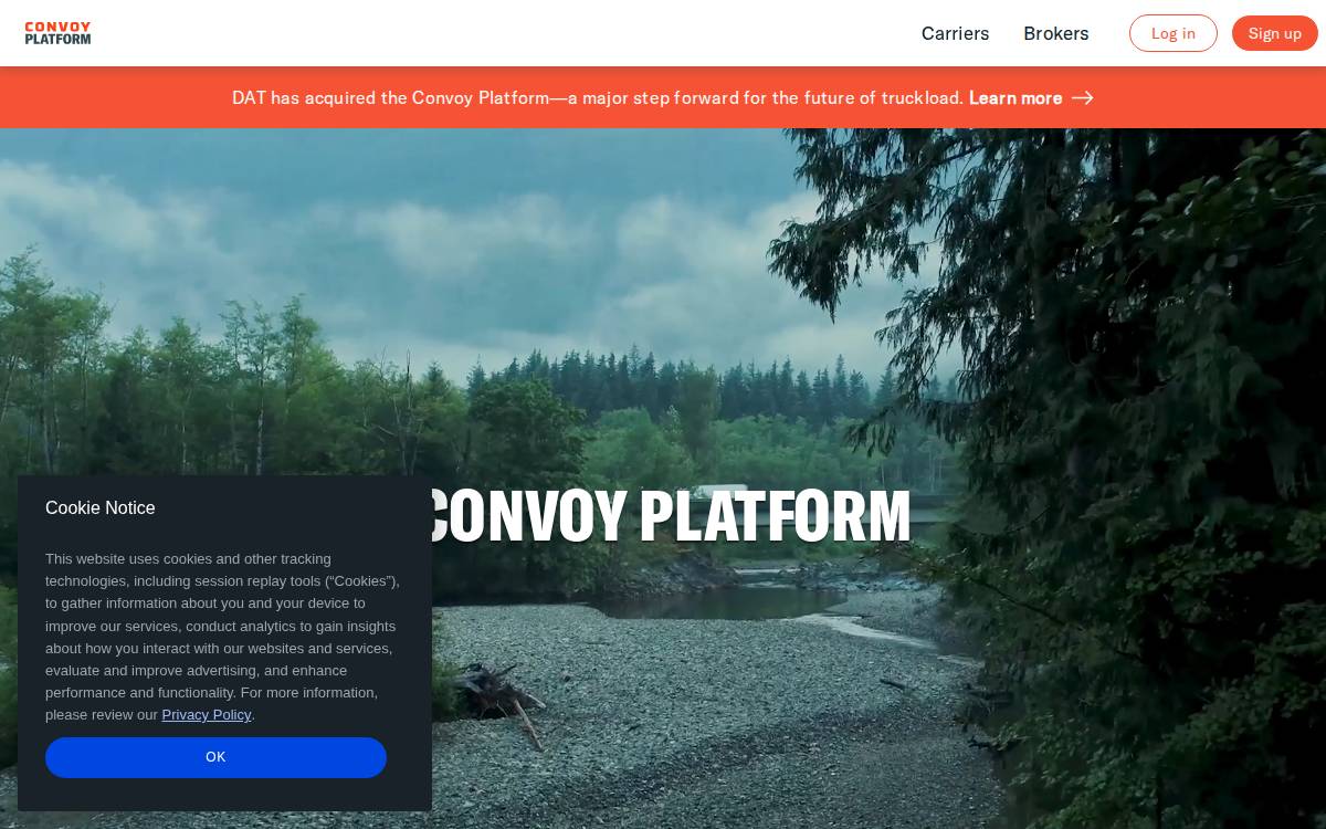 Convoy website preview