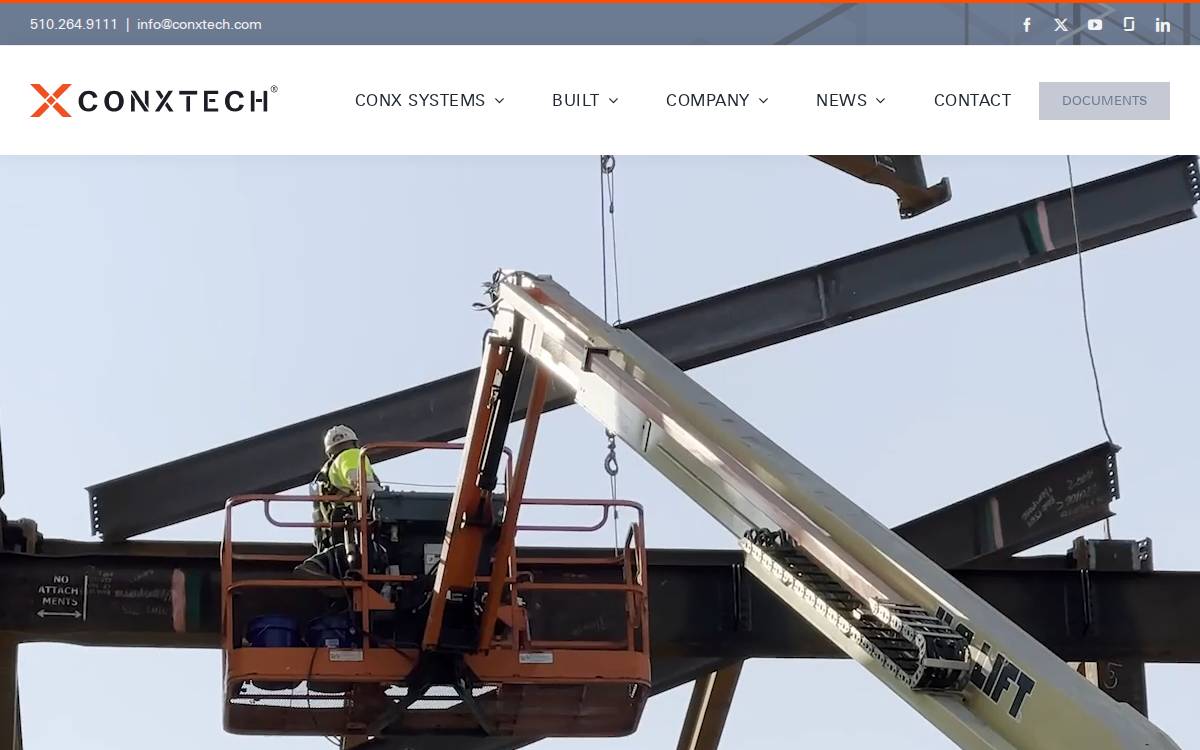 Conxtech website preview