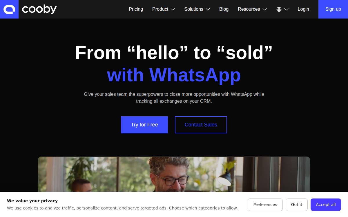 Cooby website preview