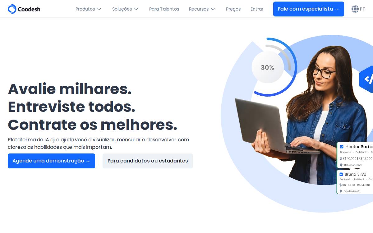 Coodesh website preview