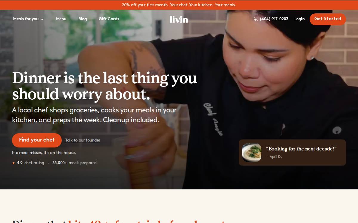 Cookonnect website preview