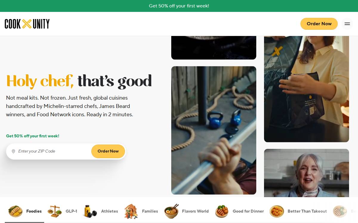 CookUnity website preview
