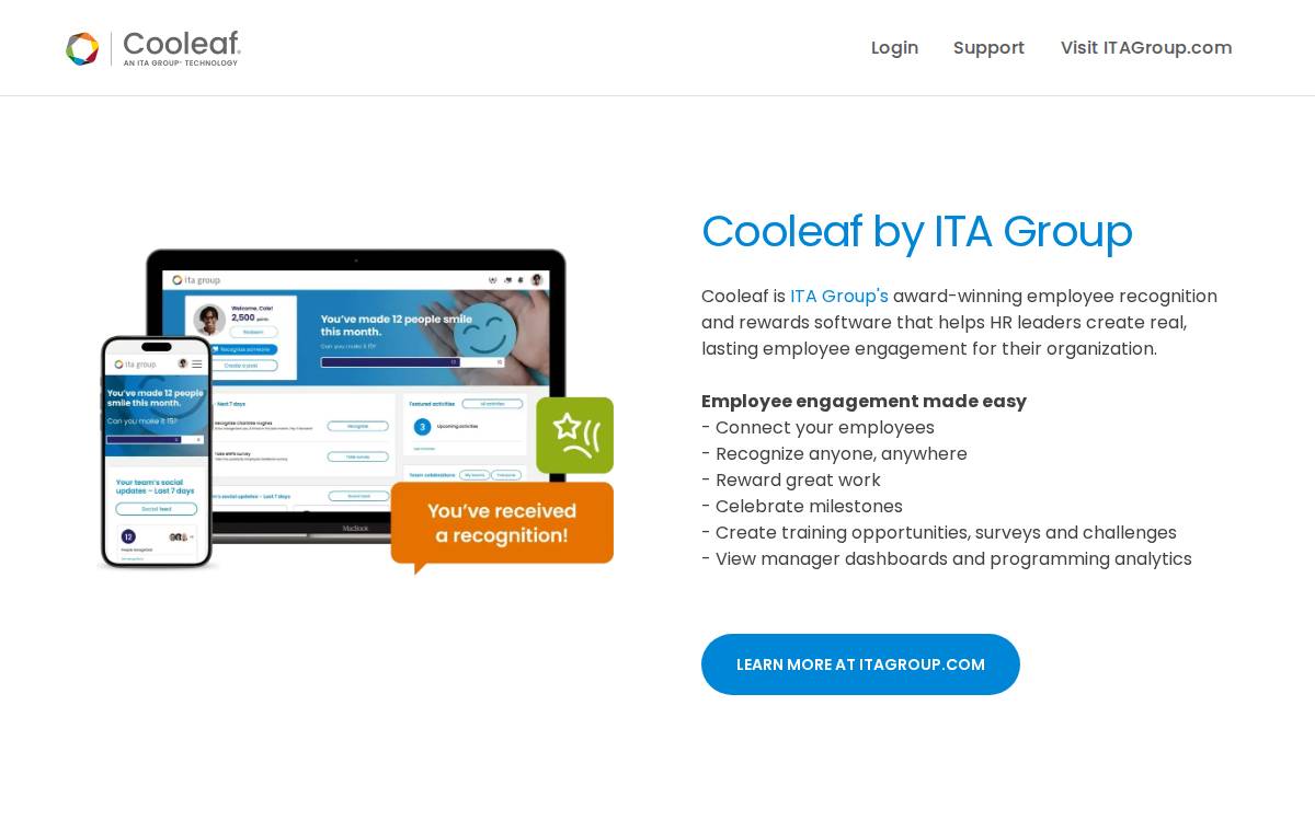 cooleaf website preview