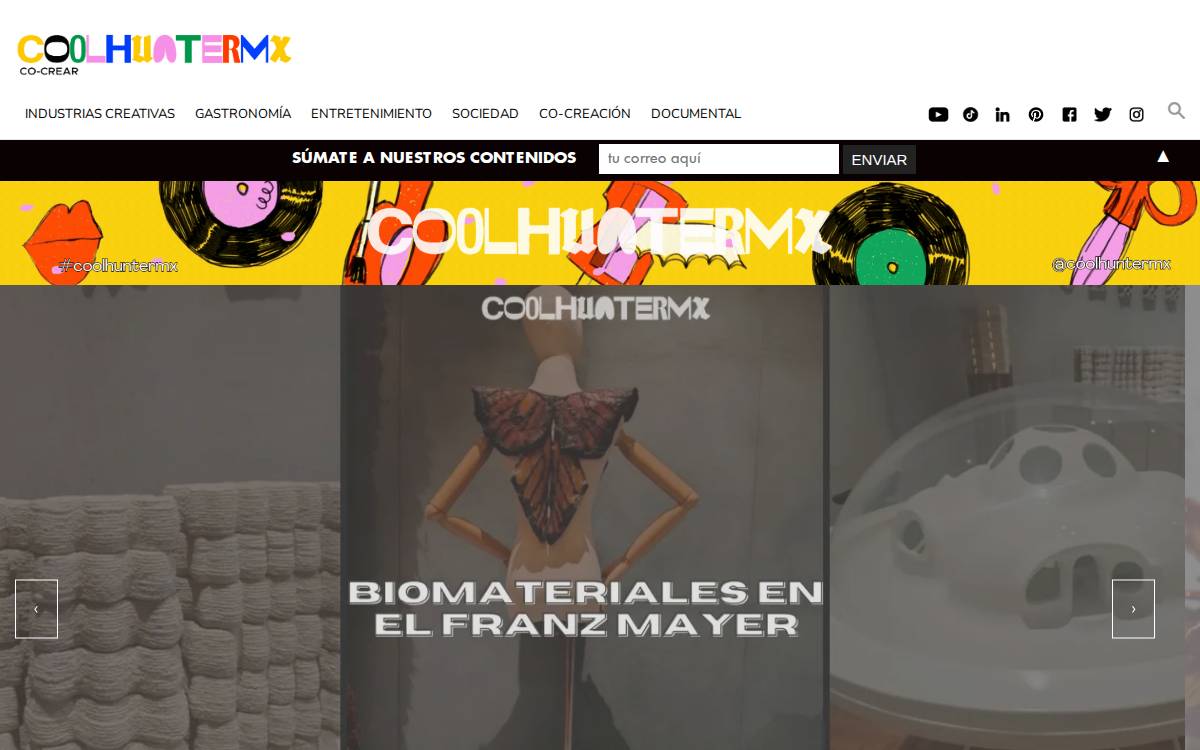 Coolhuntermx website preview