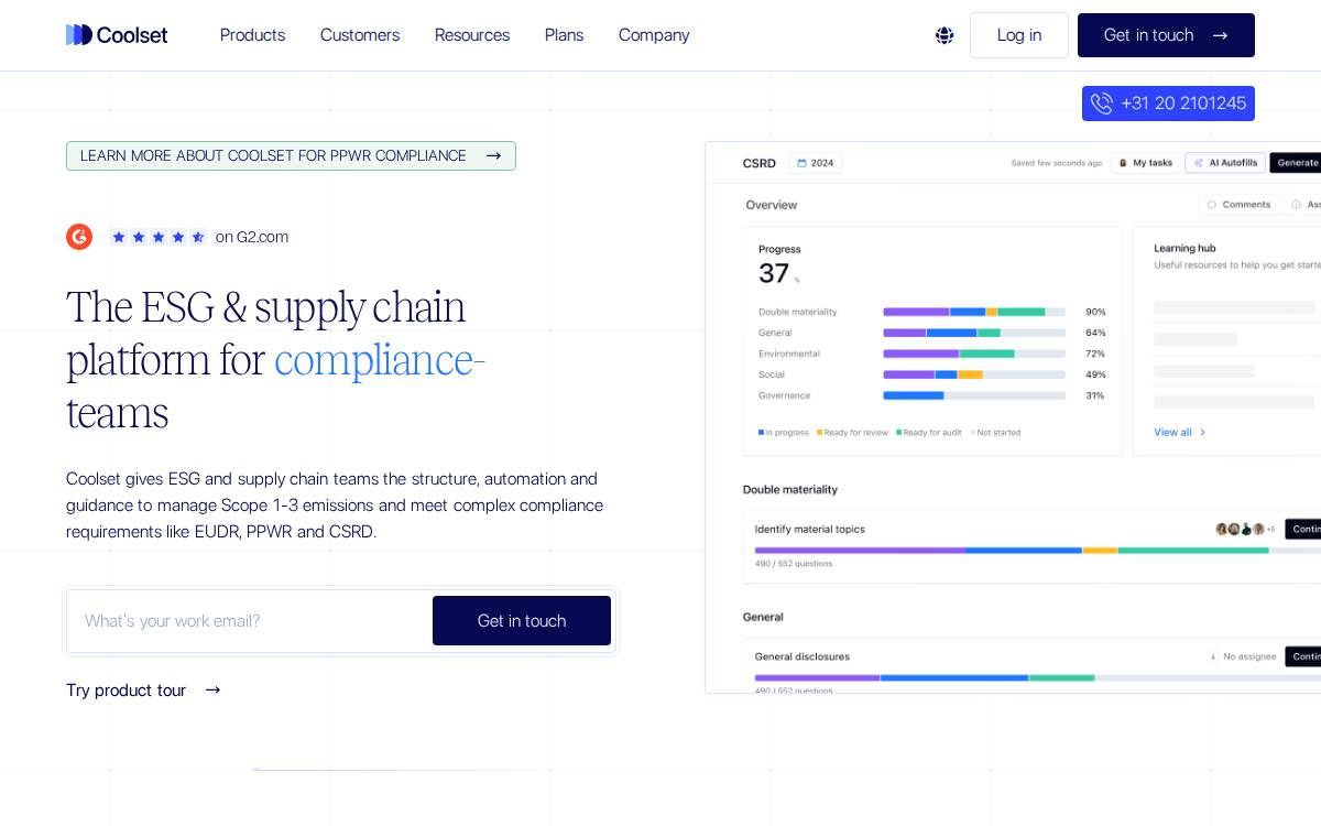 Coolset website preview