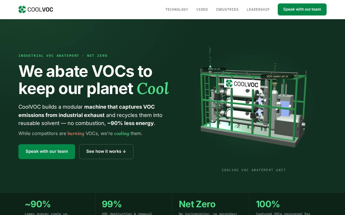Coolvoc website preview