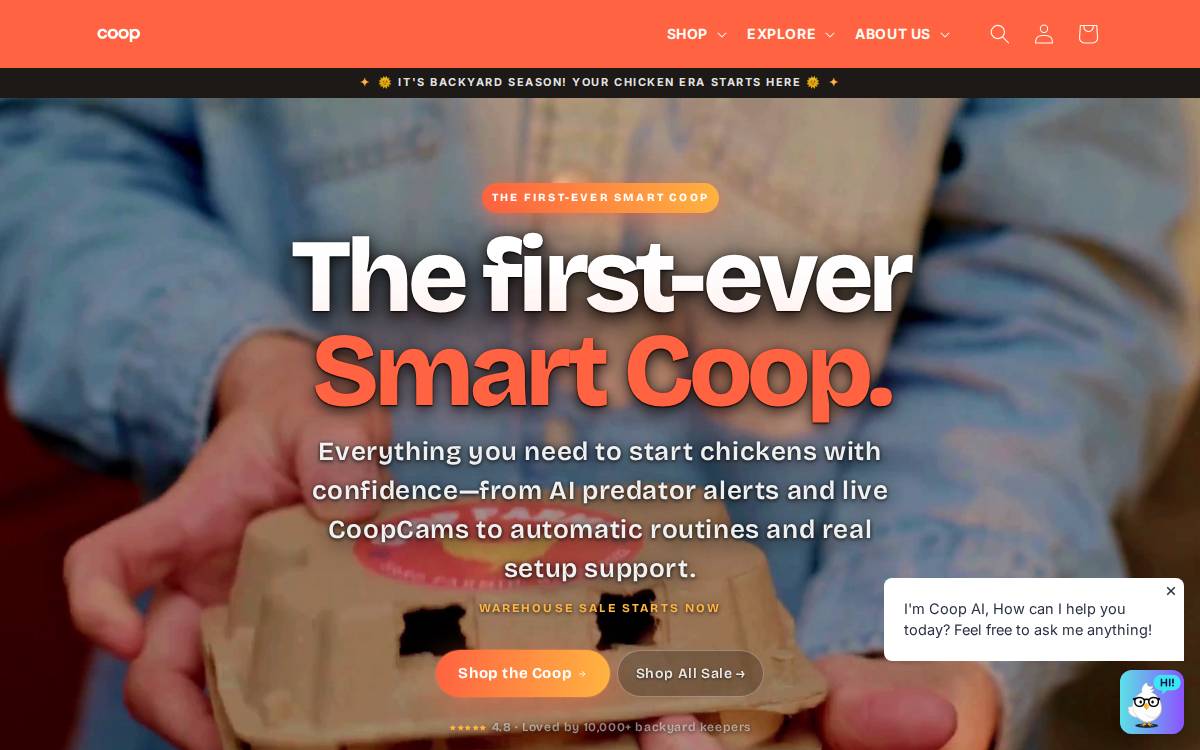 Coop website preview
