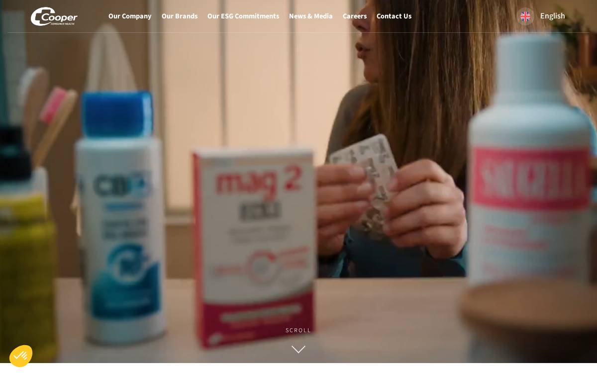Cooper Consumer Health website preview