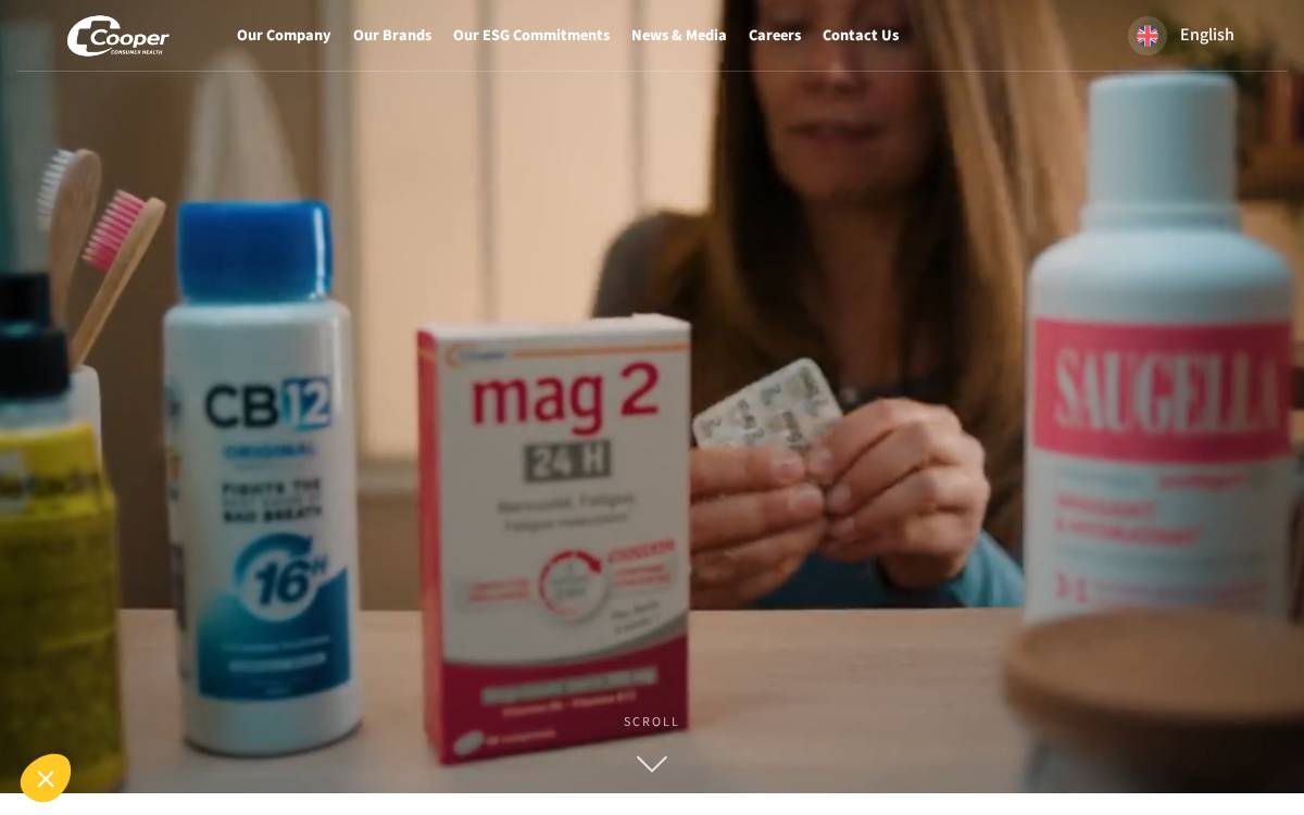 Cooper Consumer Health website preview
