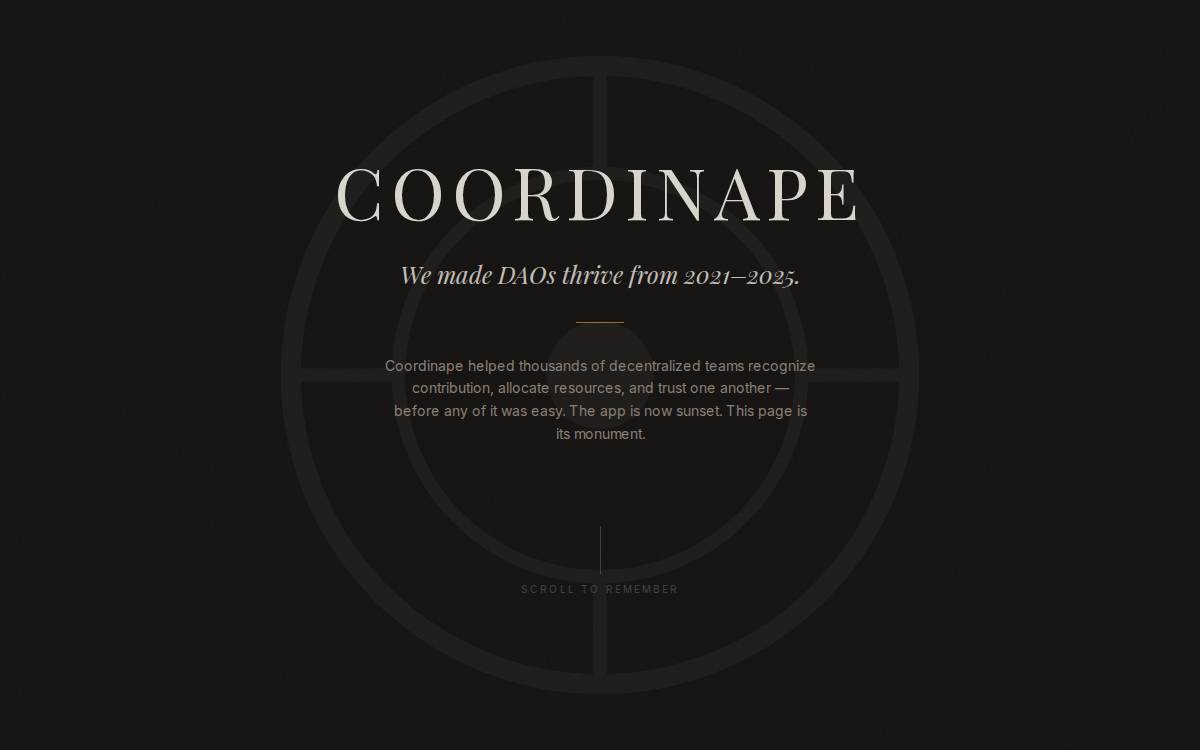 Coordinape website preview