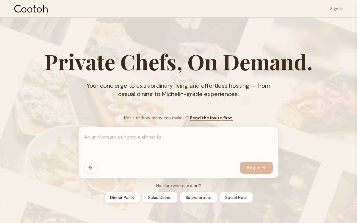 Cootoh website preview