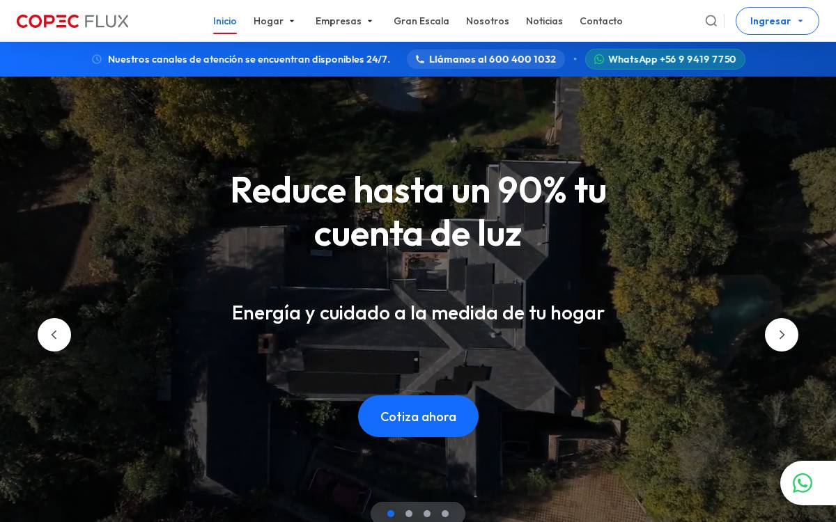 Copecflux website preview