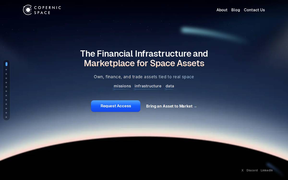 Copernicspace website preview