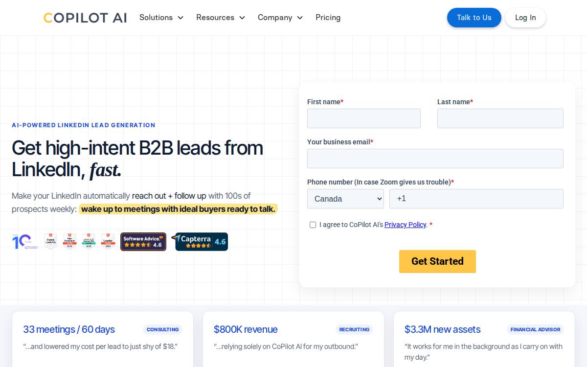 Copilot AI website preview