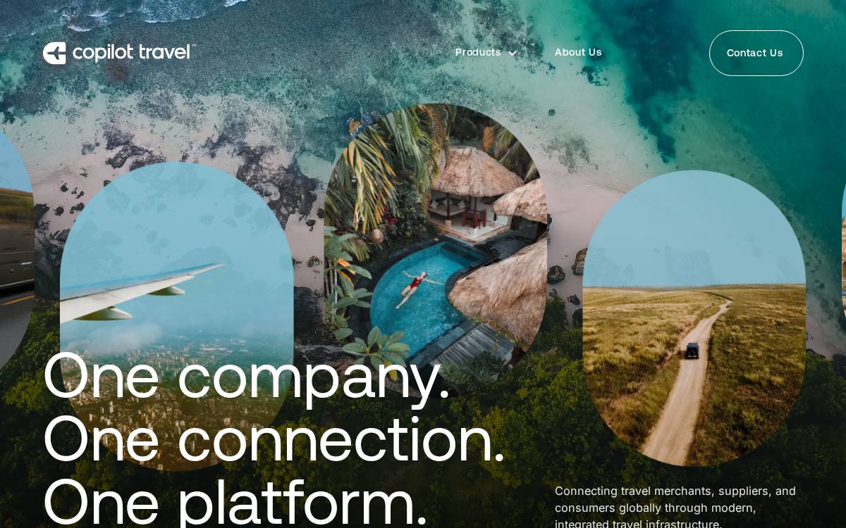 Copilot Travel website preview