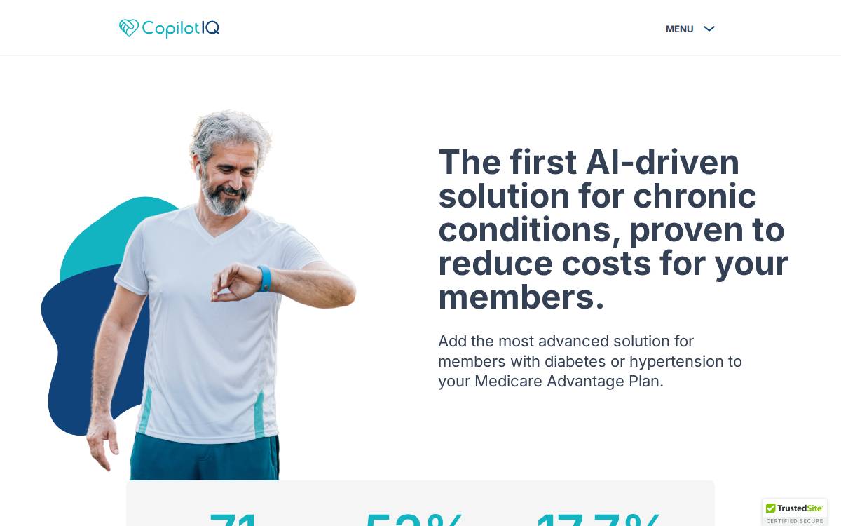 Copilot IQ website preview
