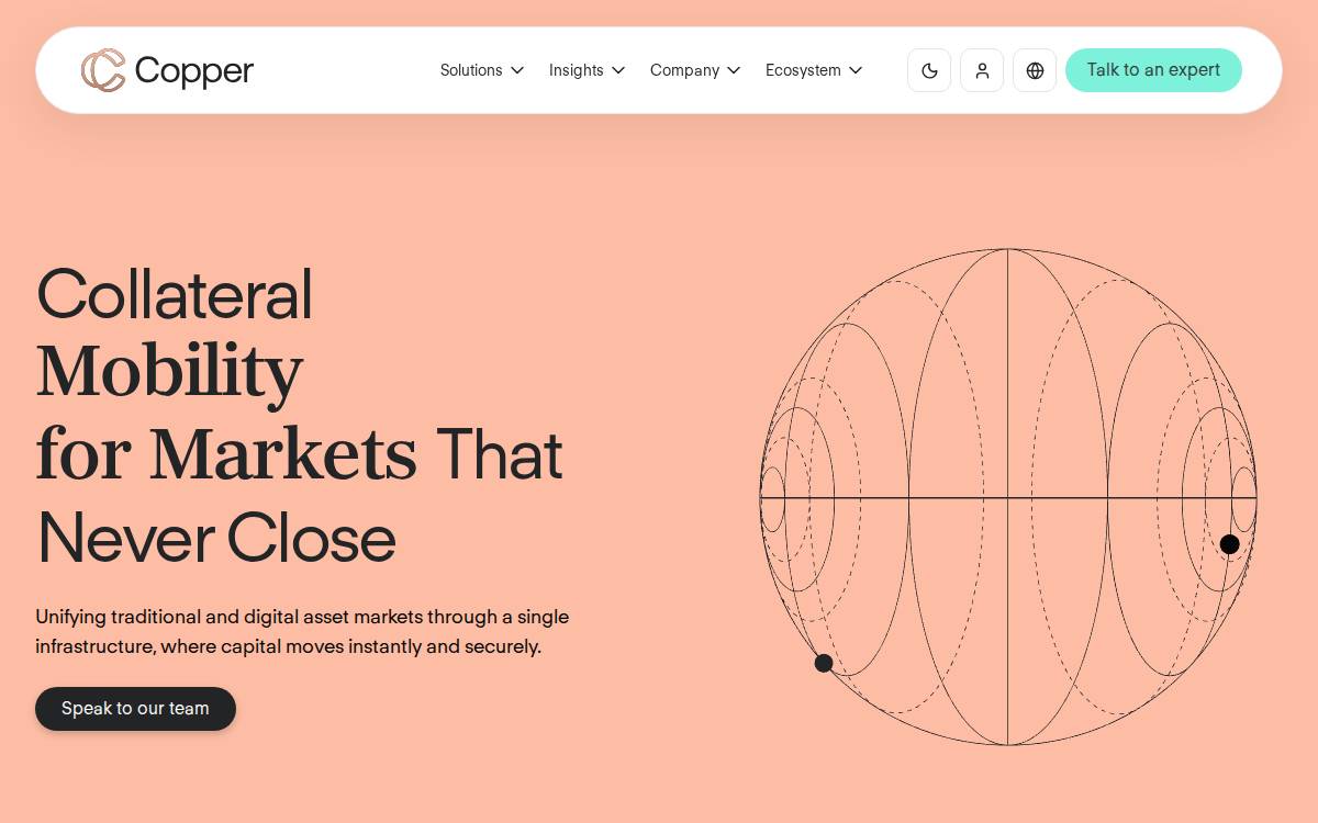 Copper website preview