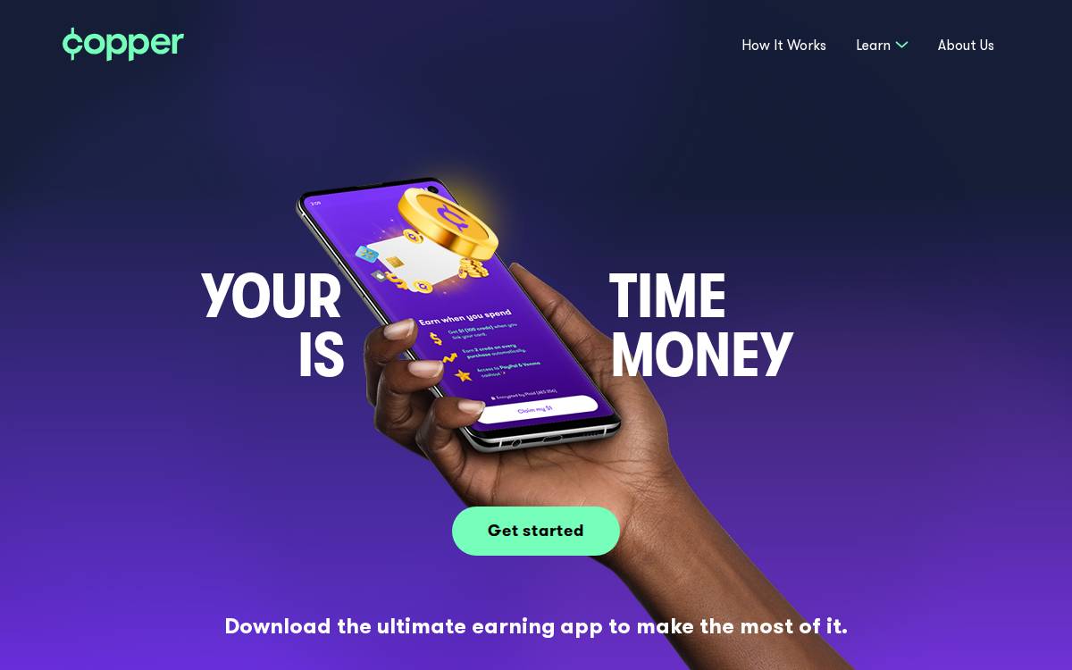 Copper website preview