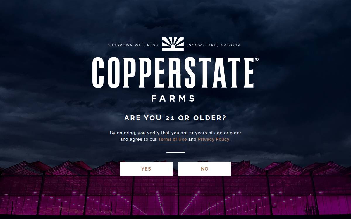 Copperstate Farms website preview
