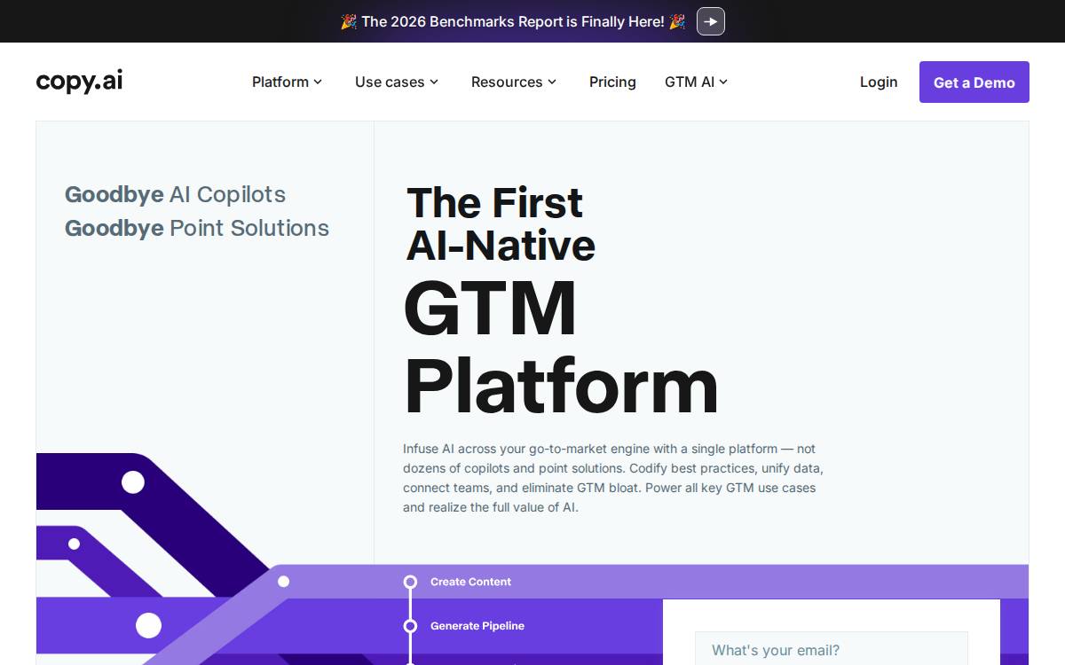 CopyAI website preview